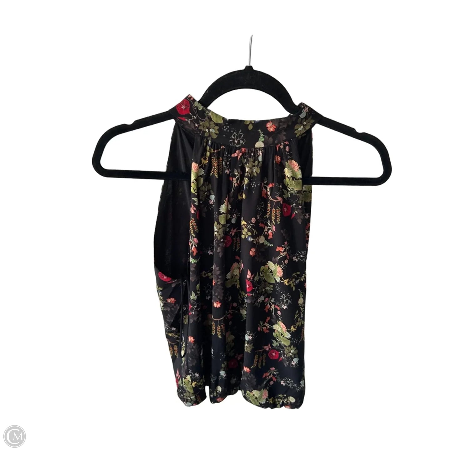 Top Sleeveless Designer By Alice + Olivia In Black & Green, Size: Xs