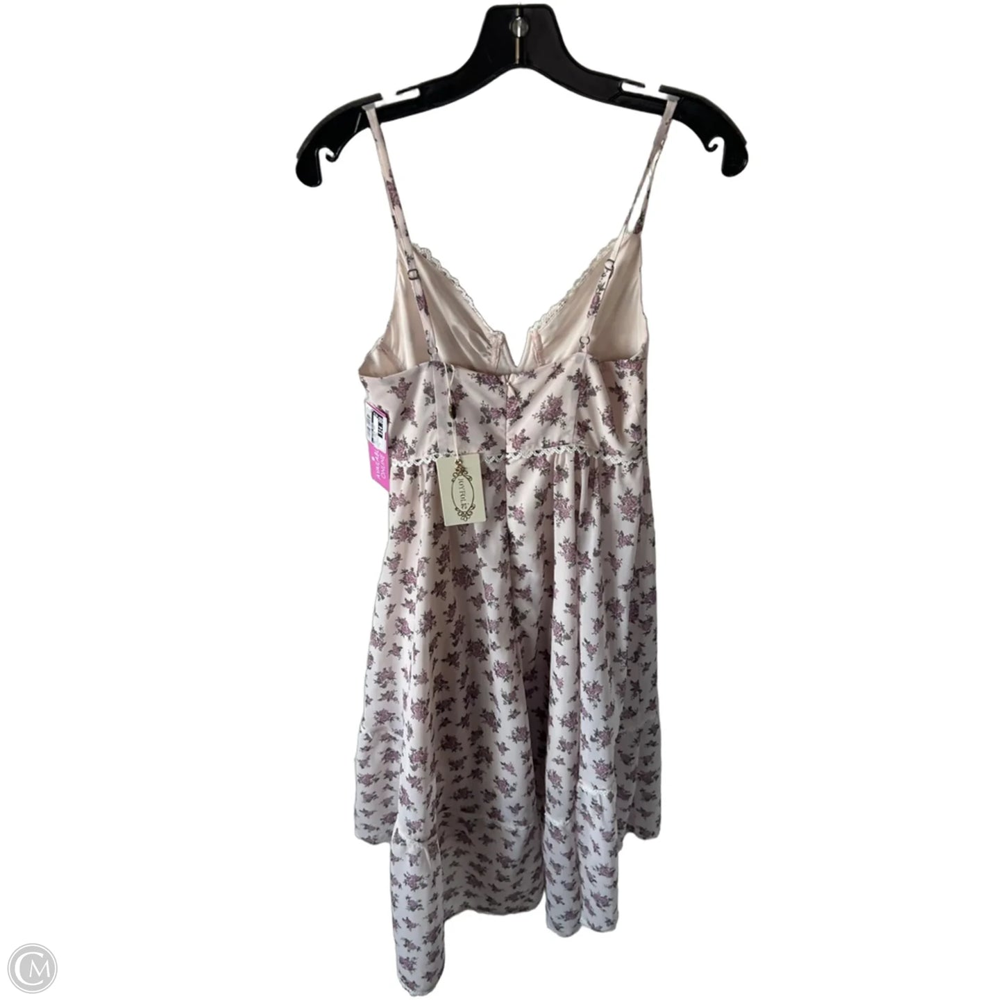 Dress Casual Midi By Clothes Mentor In Pink & Purple, Size: S