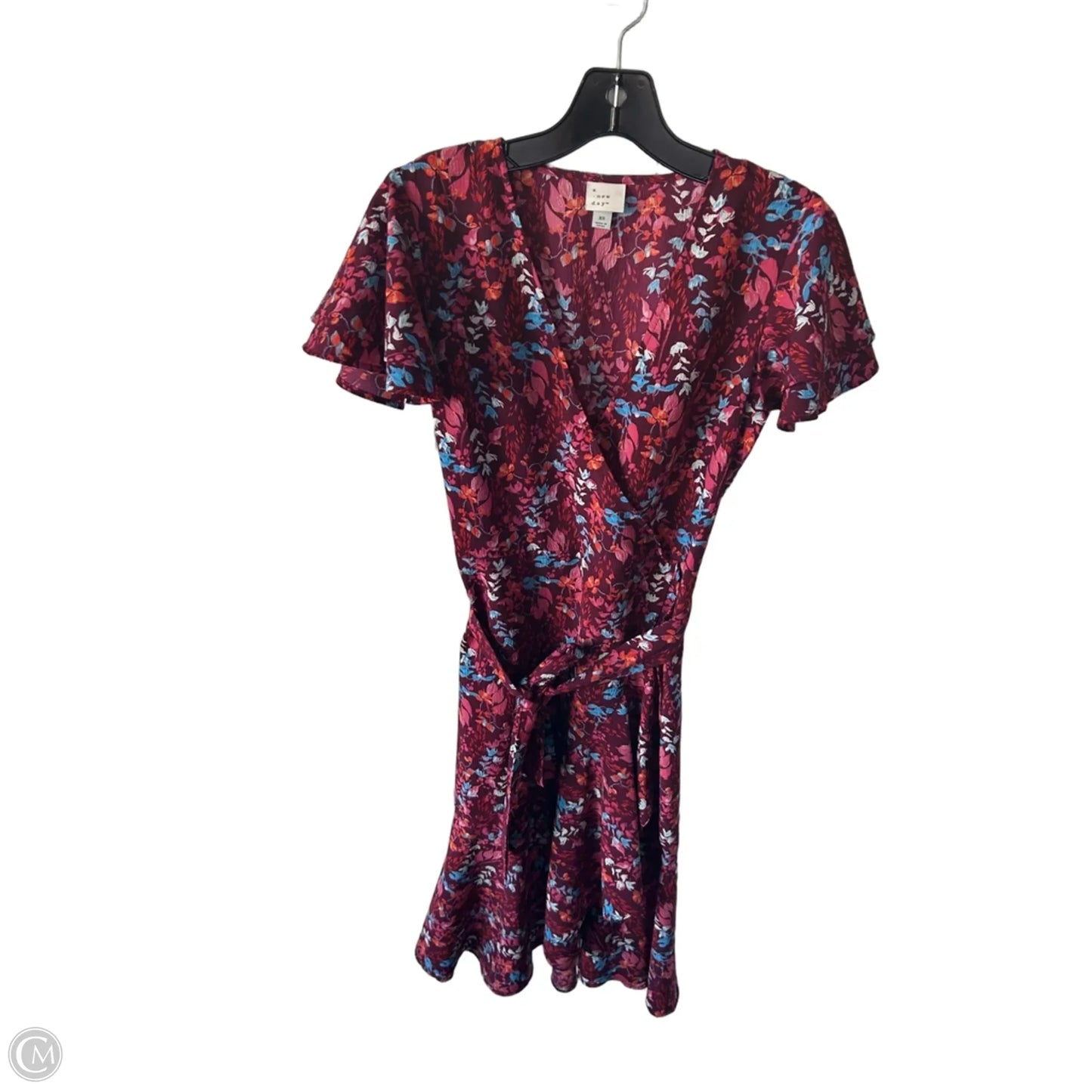 Dress Casual Midi By A New Day In Pink & Red, Size: Xs