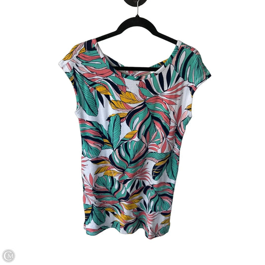Dress Casual Short By Talbots In Green & White, Size: S