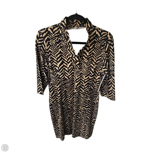 Dress Work By J Mclaughlin In Black & Tan, Size: M