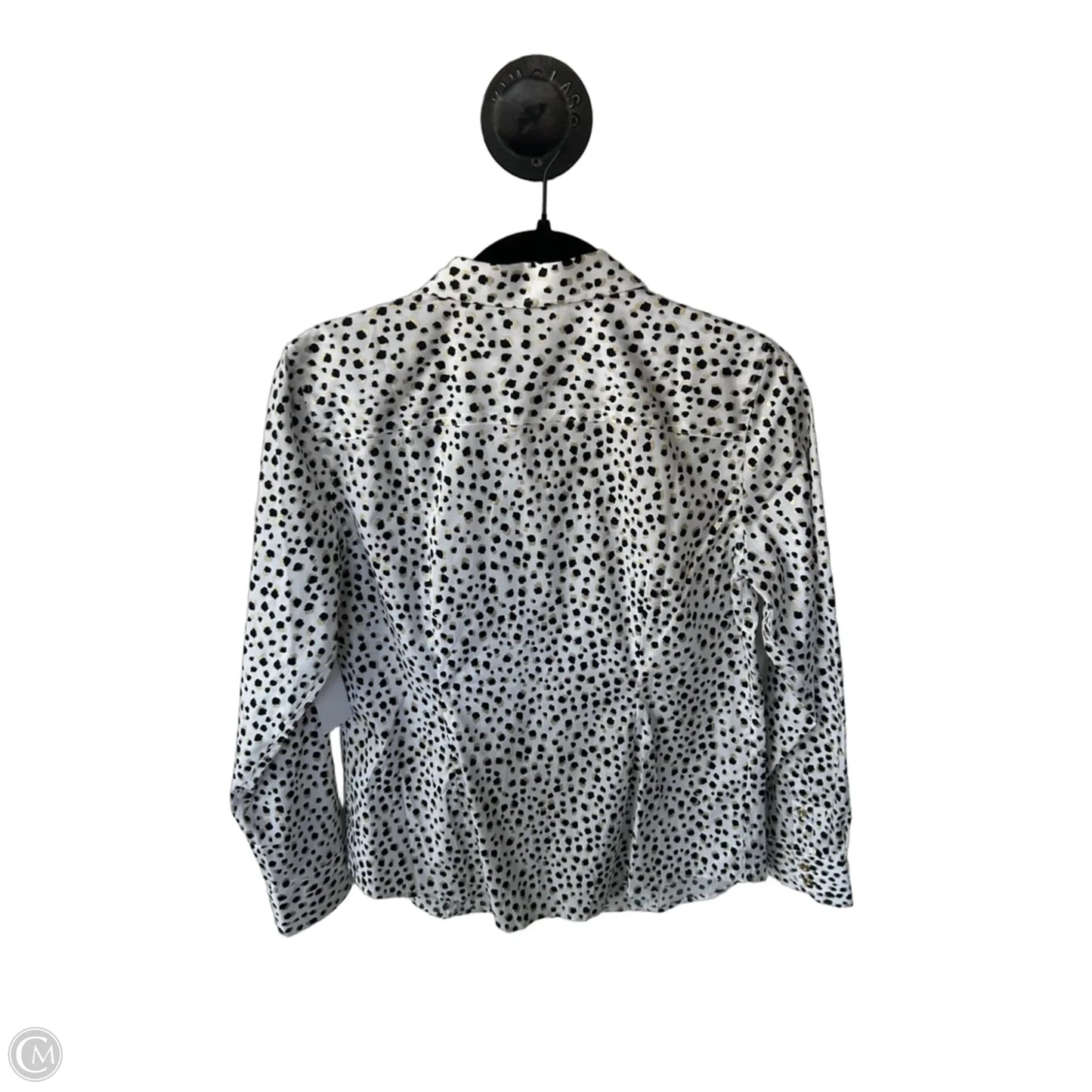 Top Long Sleeve By Talbots In Black & White, Size: S