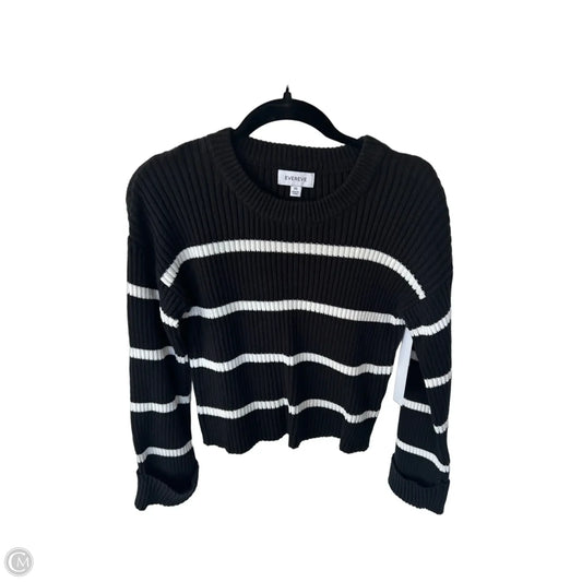 Sweater By Evereve In Black & White, Size: Xs