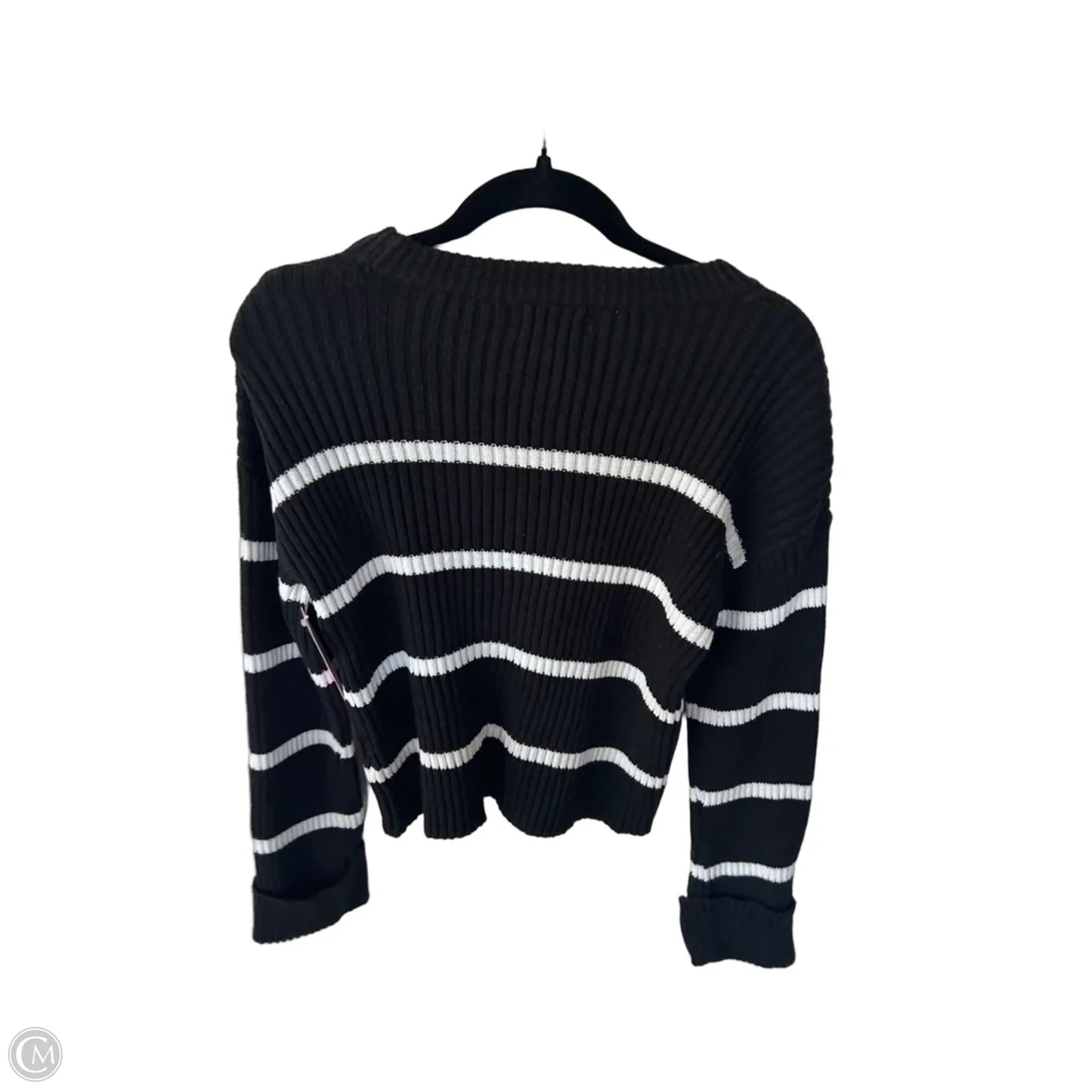 Sweater By Evereve In Black & White, Size: Xs