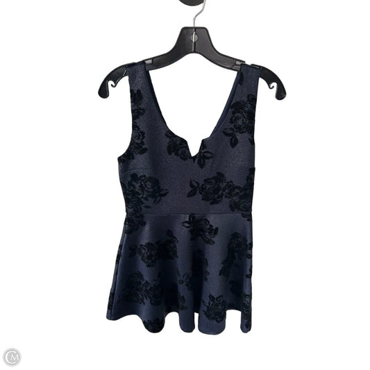 Dress Party Short By Mi Ami In Black & Blue, Size: M