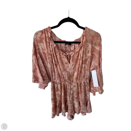 Romper By Blue B In Pink & Tan, Size: L