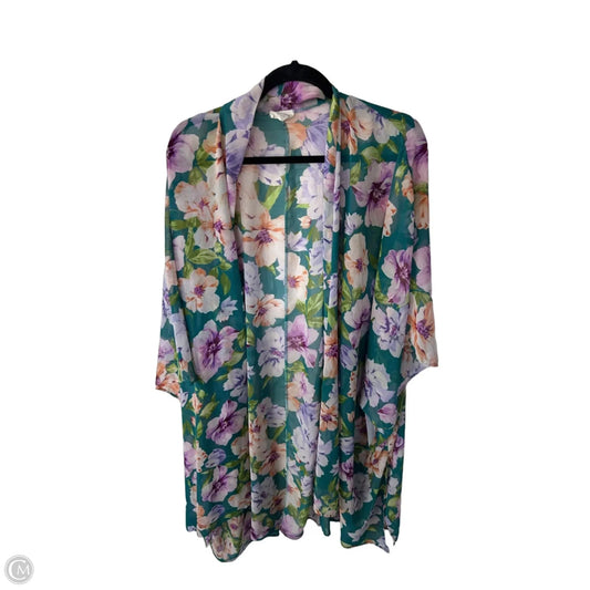 Kimono By 143 Story In Green & Purple, Size: Osfm