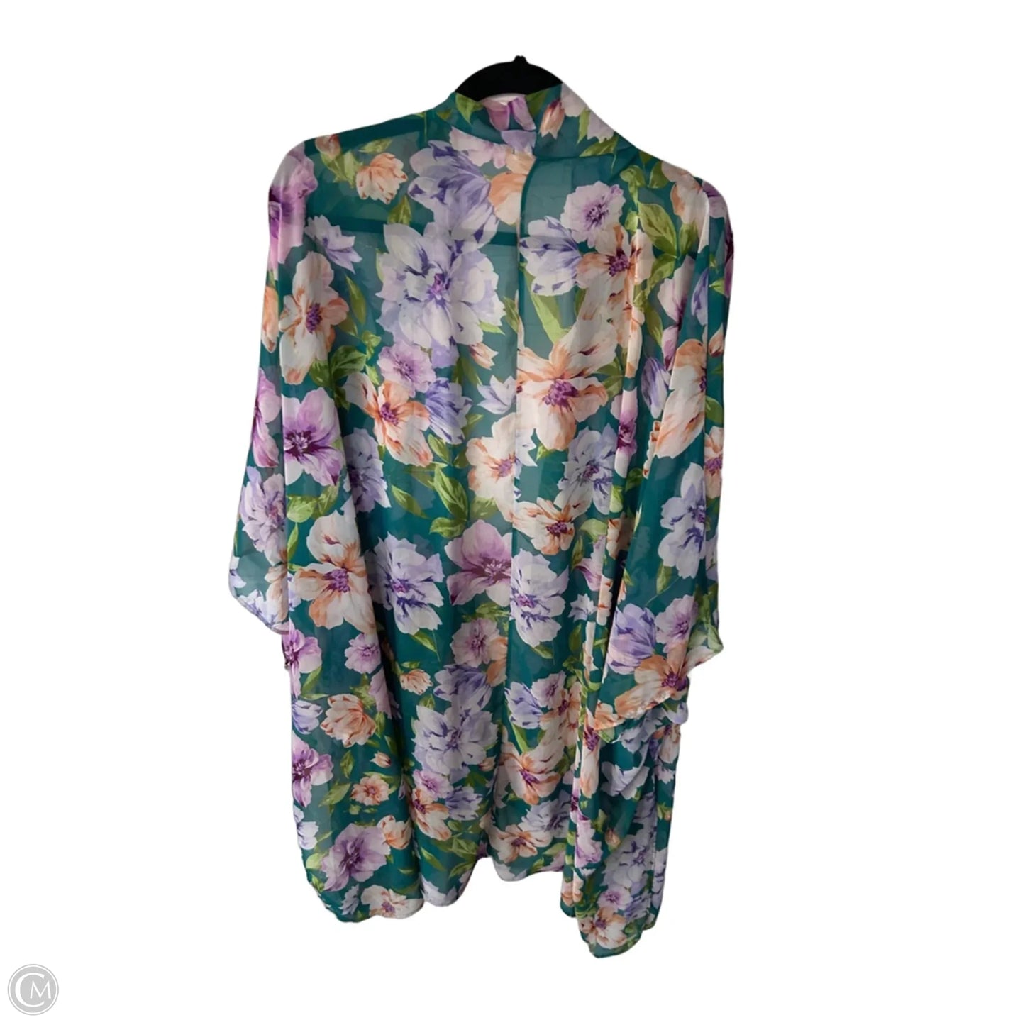 Kimono By 143 Story In Green & Purple, Size: Osfm