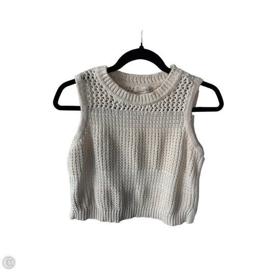 Vest Sweater By Universal Thread In Cream, Size: M