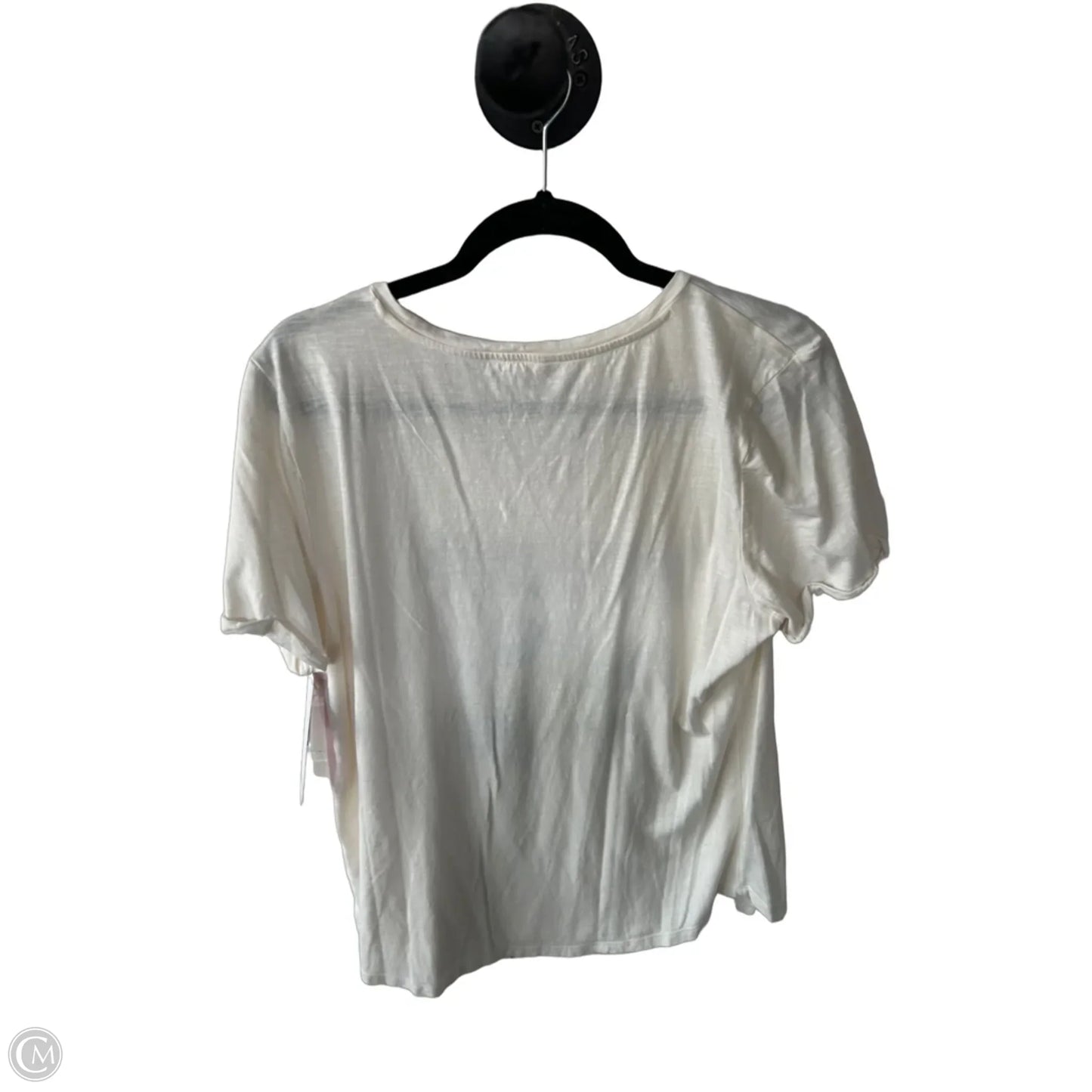 Top Short Sleeve By Maurices In Cream, Size: Xxl