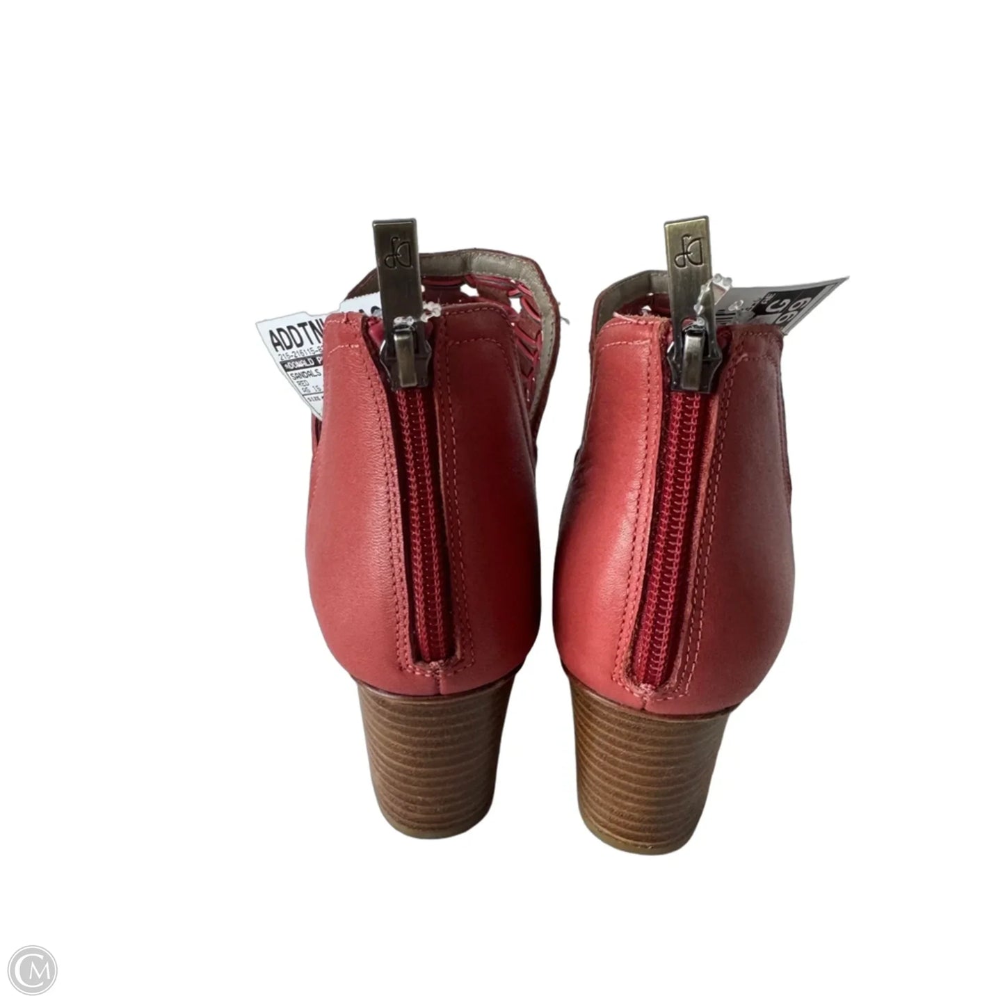 Sandals Heels Block By Donald Pliner In Red, Size: 6.5