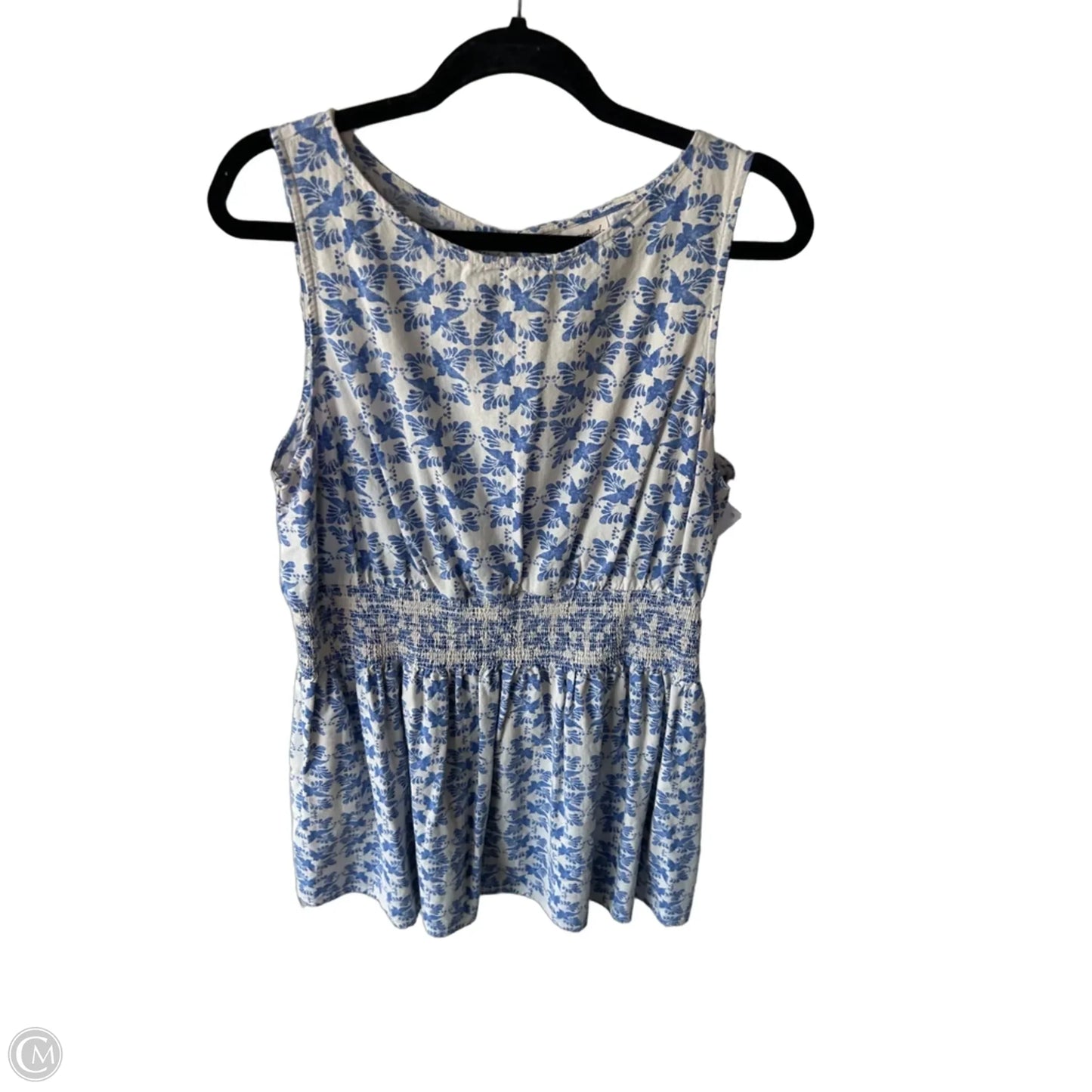 Dress Casual Short By Universal Thread In Blue & Cream, Size: Xl