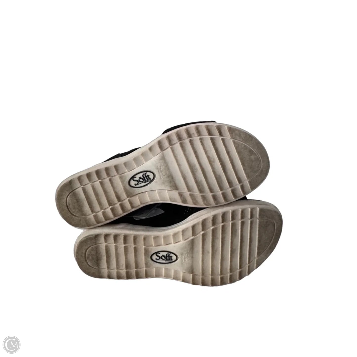 Sandals Heels Wedge By Sofft In Black, Size: 6.5