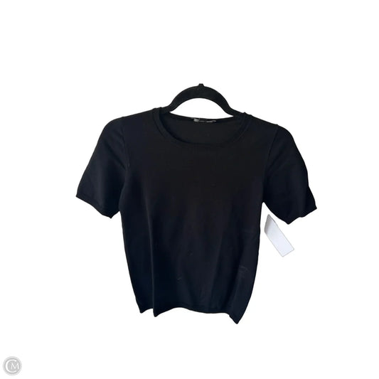 Sweater Short Sleeve By Ann Taylor In Black, Size: Xs