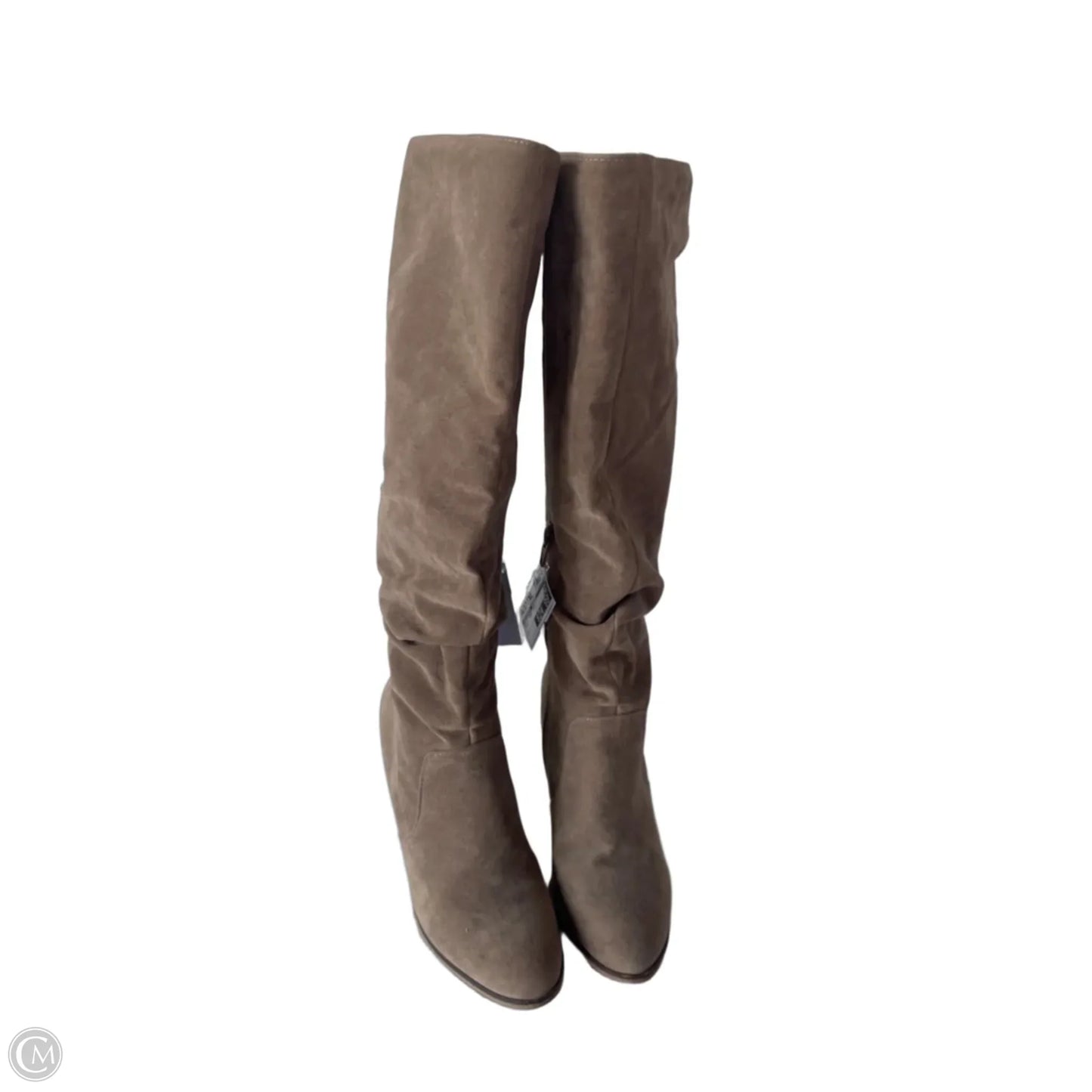 Boots Knee Heels By Universal Thread In Brown, Size: 7