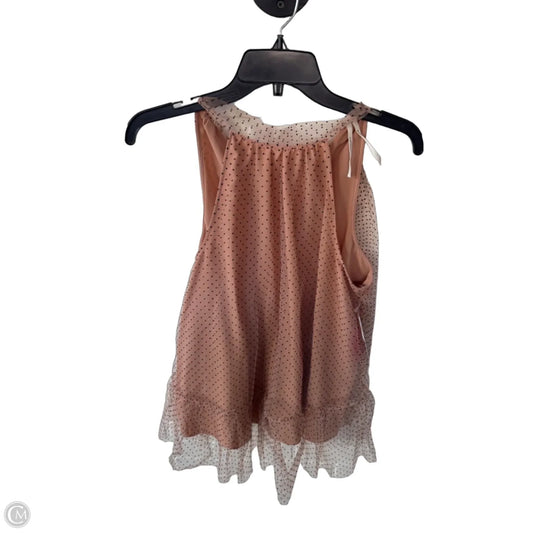 Top Sleeveless By Anthropologie In Black & Tan, Size: M