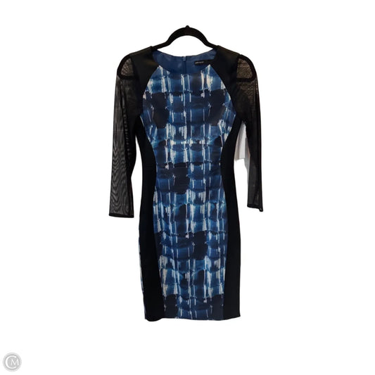 Dress Work By Karen Millen In Black & Blue, Size: S