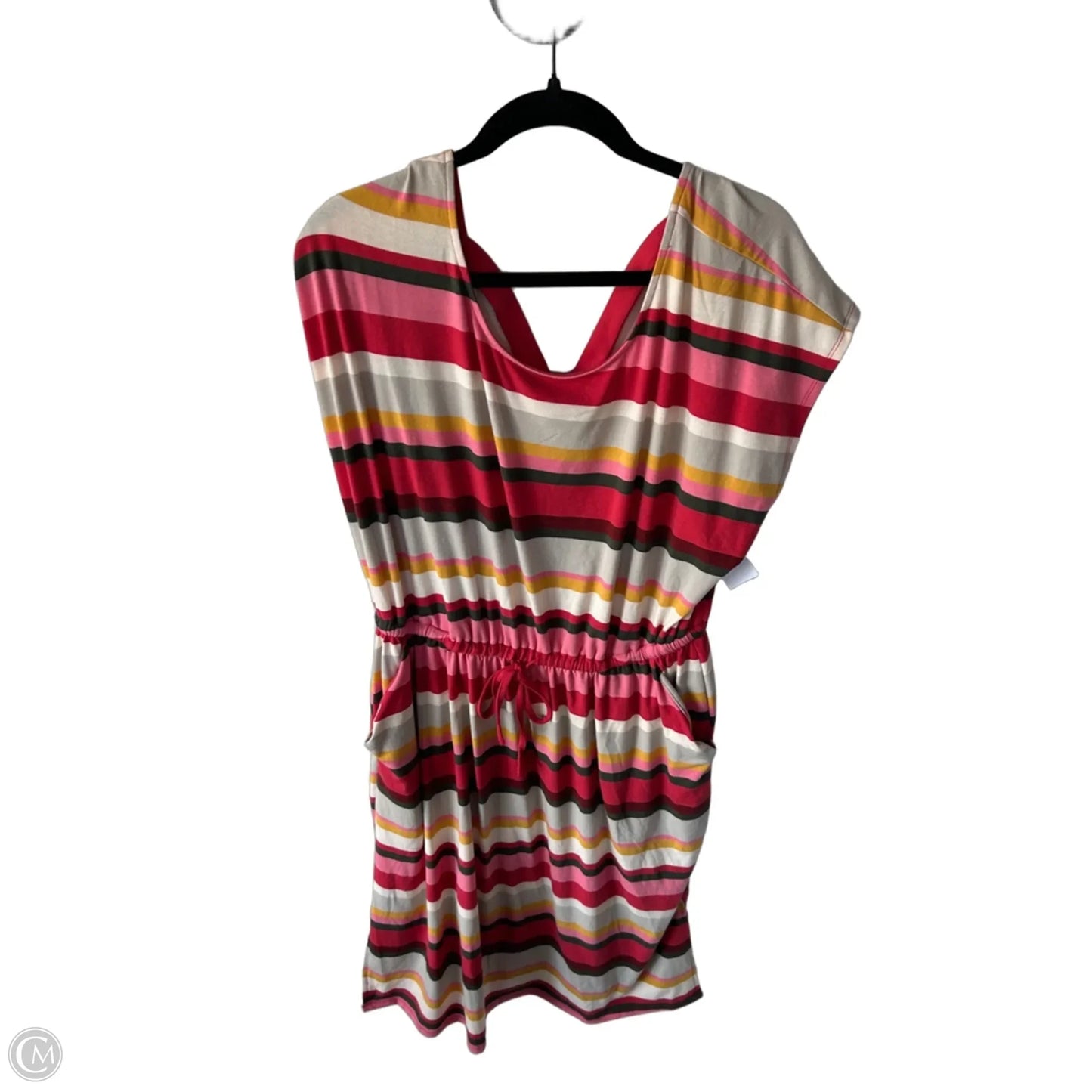 Dress Casual Short By Torrid In Pink & Yellow, Size: 1x