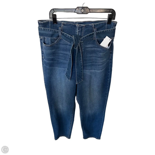 Jeans Straight By New York And Co In Blue Denim, Size: 14