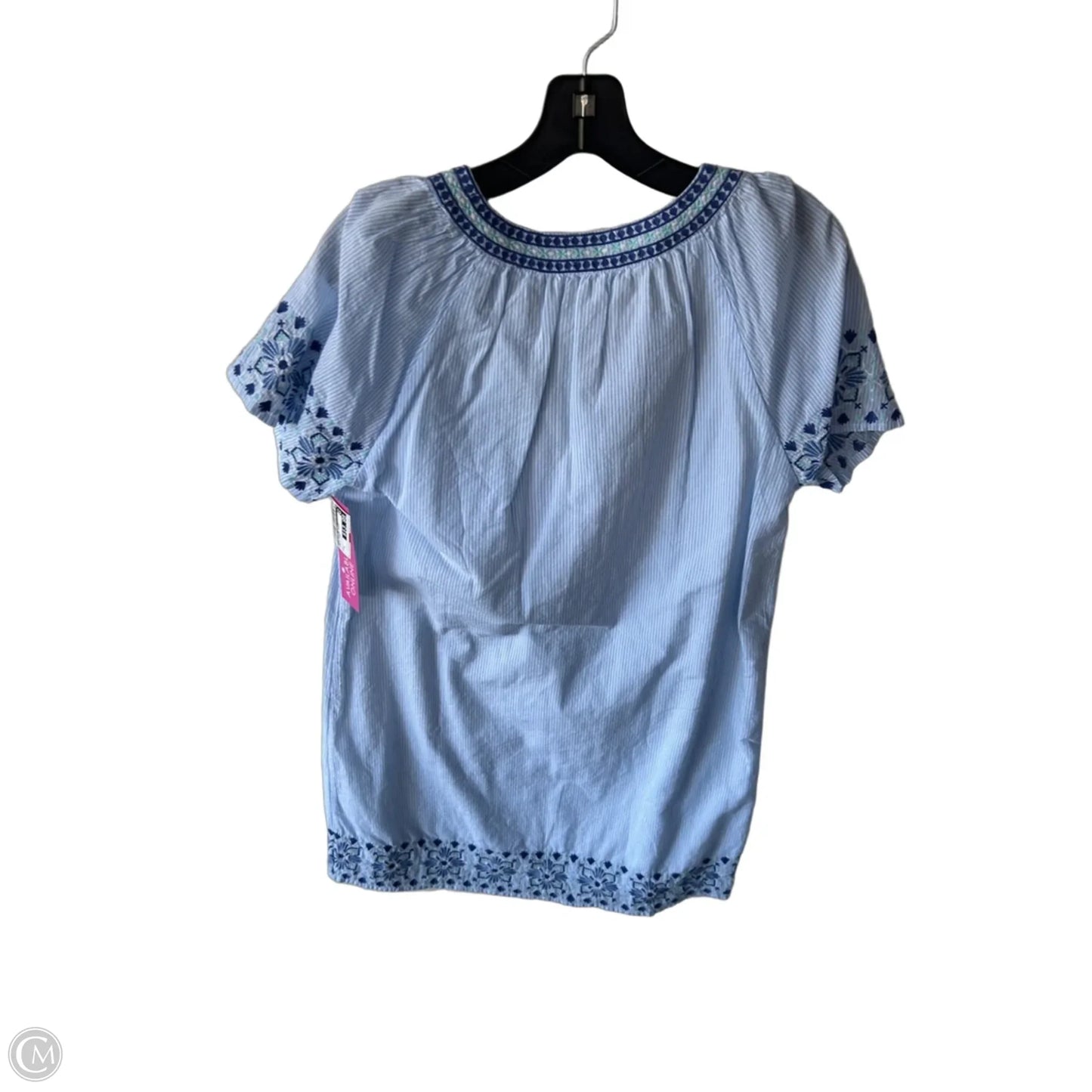 Dress Casual Short By Vineyard Vines In Blue & White, Size: S