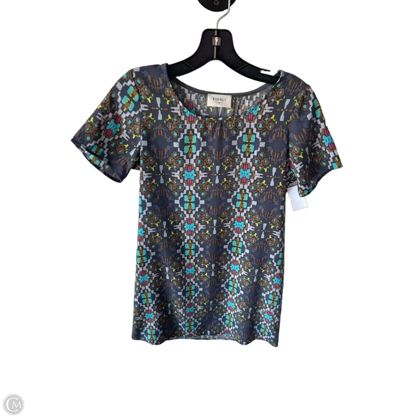 Dress Casual Short By Everly In Grey & Pink, Size: Xs