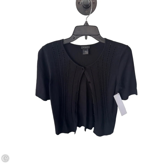 Sweater Short Sleeve By Ann Taylor In Black, Size: M