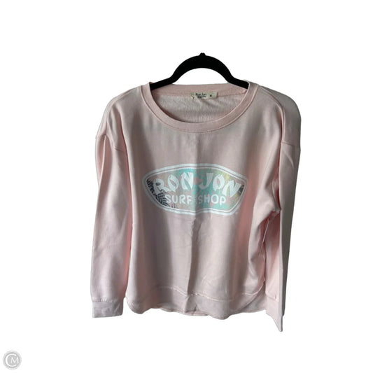 Sweatshirt Crewneck By Clothes Mentor In Pink, Size: M