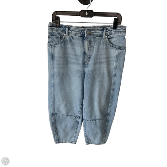 Jeans Wide Leg By Loft In Blue Denim, Size: 6