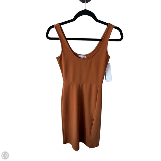 Dress Casual Midi By Leith In Orange, Size: Xs