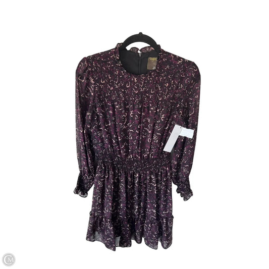 Dress Work By Taylor In Black & Purple, Size: M