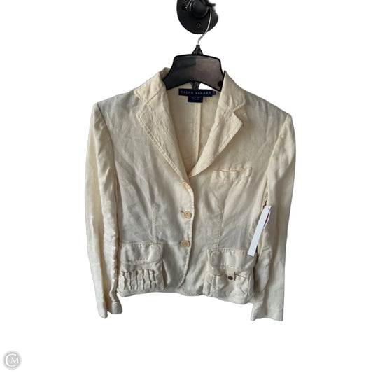Blazer By Ralph Lauren Blue Label In Cream, Size: Xs