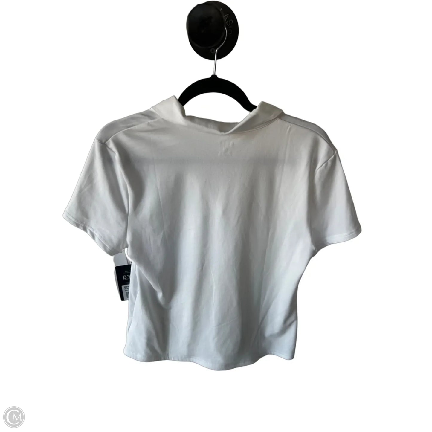 Athletic Top Short Sleeve By Clothes Mentor In White, Size: L