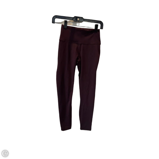 Athletic Leggings By Fabletics In Red, Size: Xxs