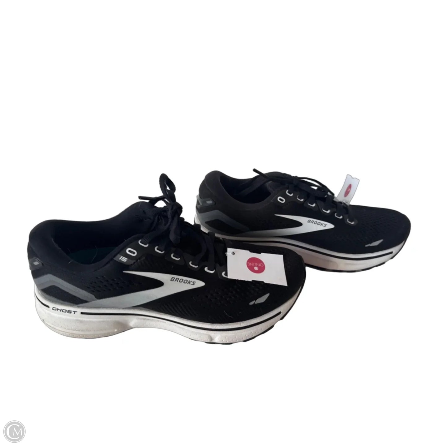Shoes Athletic By Brooks In Black & White, Size: 7.5