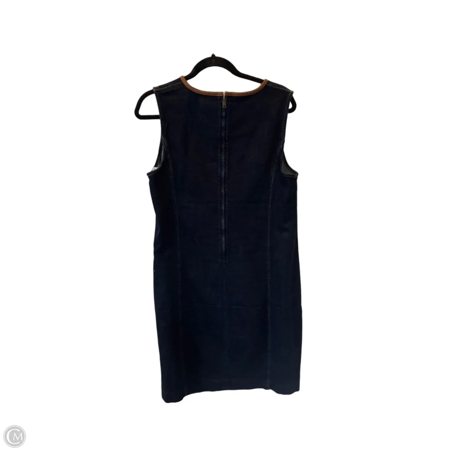 Dress Casual Short By Lauren By Ralph Lauren In Blue Denim, Size: L