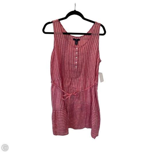 Dress Casual Short By Gap In Pink & White, Size: M