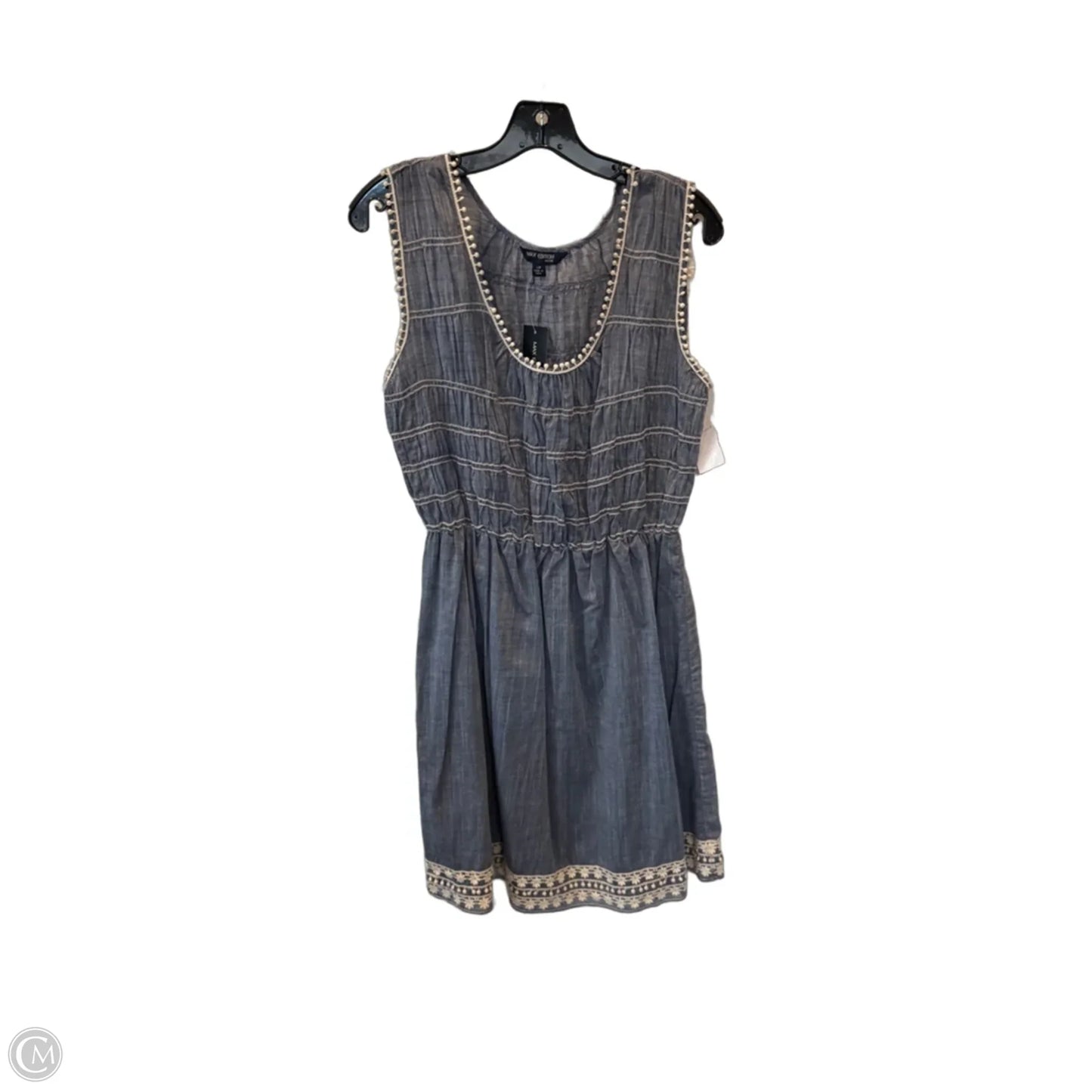Dress Casual Short By Max Edition In Blue & White, Size: Lp