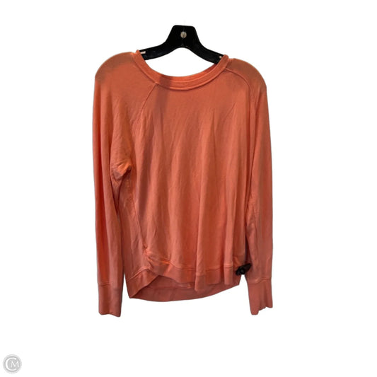 Athletic Sweatshirt Crewneck By Athleta In Orange, Size: M