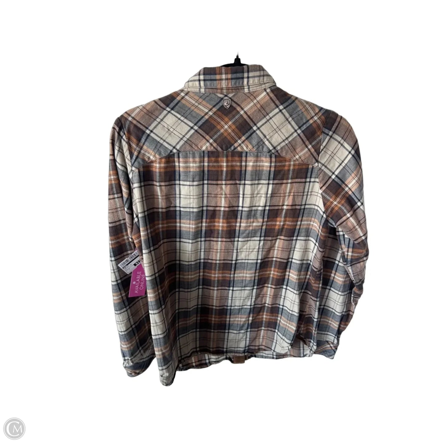 Top Long Sleeve By Kuhl In Brown & Tan, Size: S