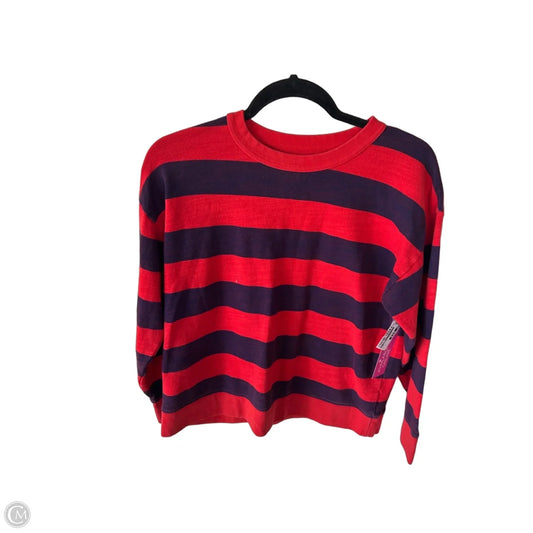 Sweatshirt Crewneck By J. Crew In Purple & Red, Size: S