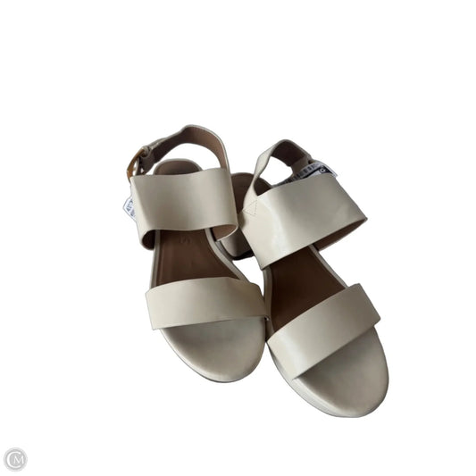 Sandals Heels Block By Aerosoles In Cream, Size: 8.5