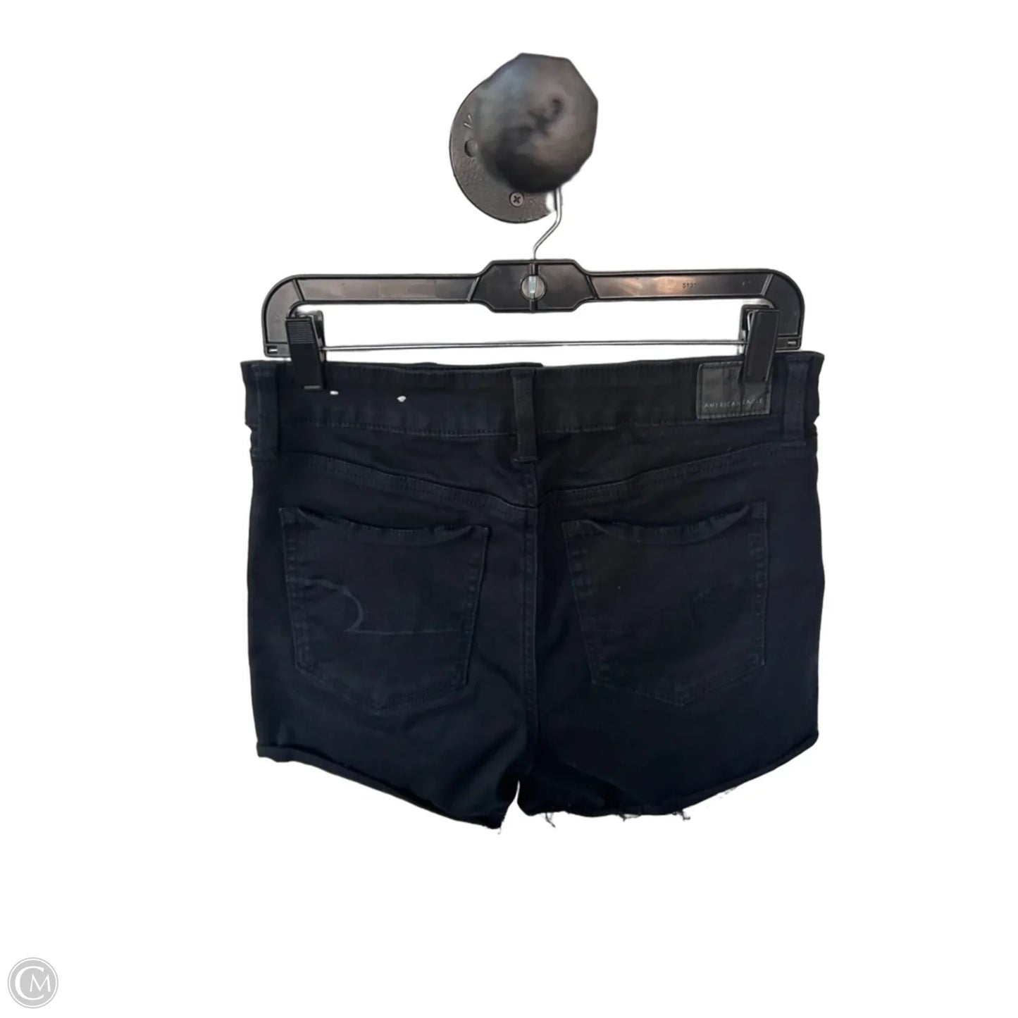 Shorts By American Eagle In Black Denim, Size: 8
