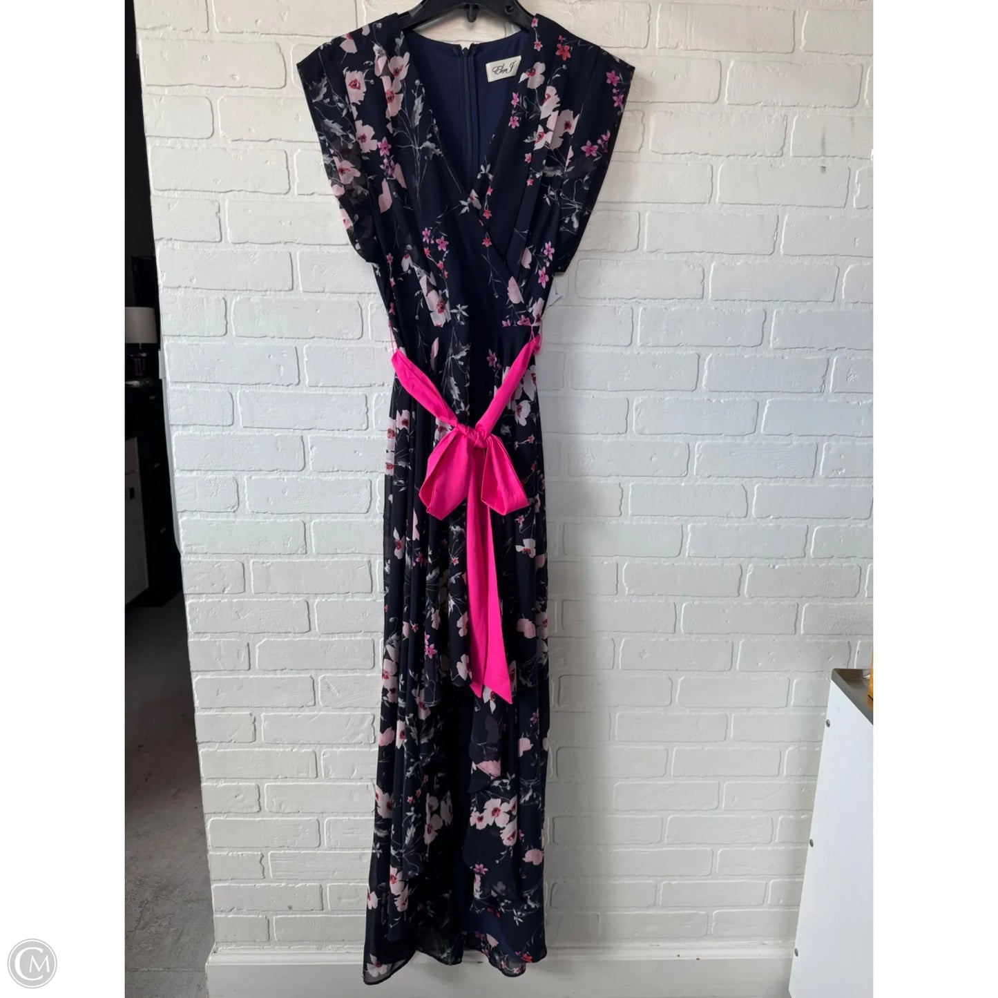 Dress Party Long By Eliza J In Blue & Pink, Size: S