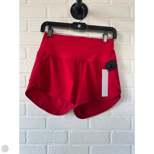 Athletic Shorts By Lululemon In Red, Size: 2
