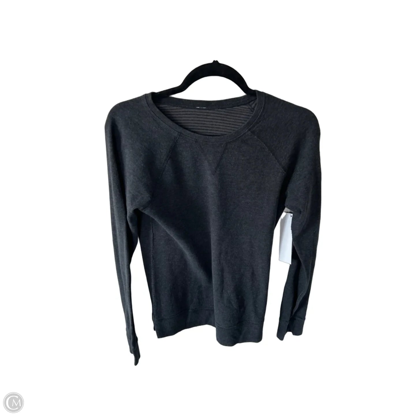 Athletic Sweatshirt Crewneck By Lululemon In Grey, Size: S