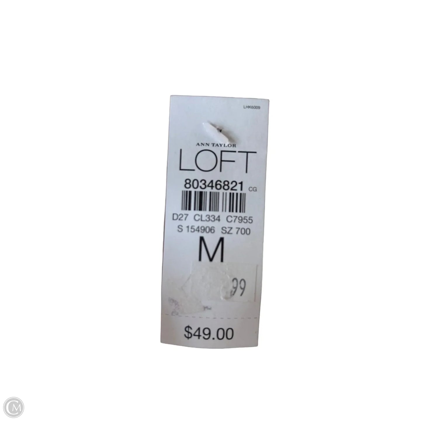 Top 3/4 Sleeve By Loft In Tan, Size: M
