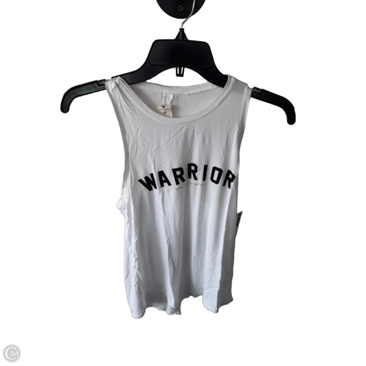 Athletic Tank Top By Spiritual Gangster In White, Size: Xs