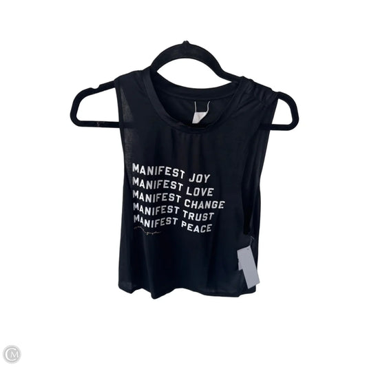 Athletic Tank Top By Spiritual Gangster In Black & White, Size: S