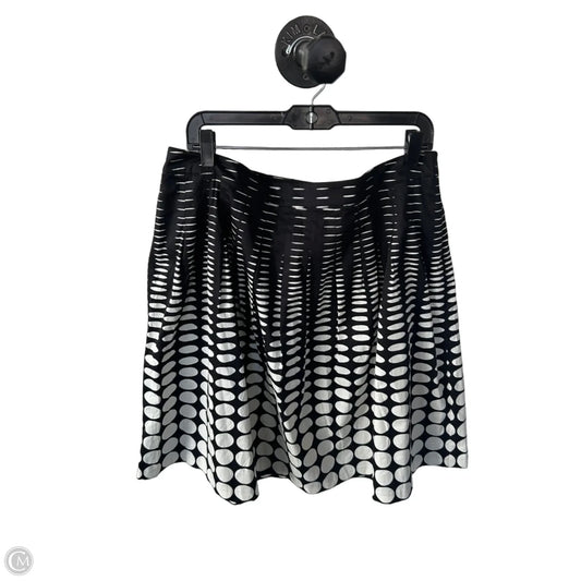 Skirt Midi By Talbots In Black & Cream, Size: 16p