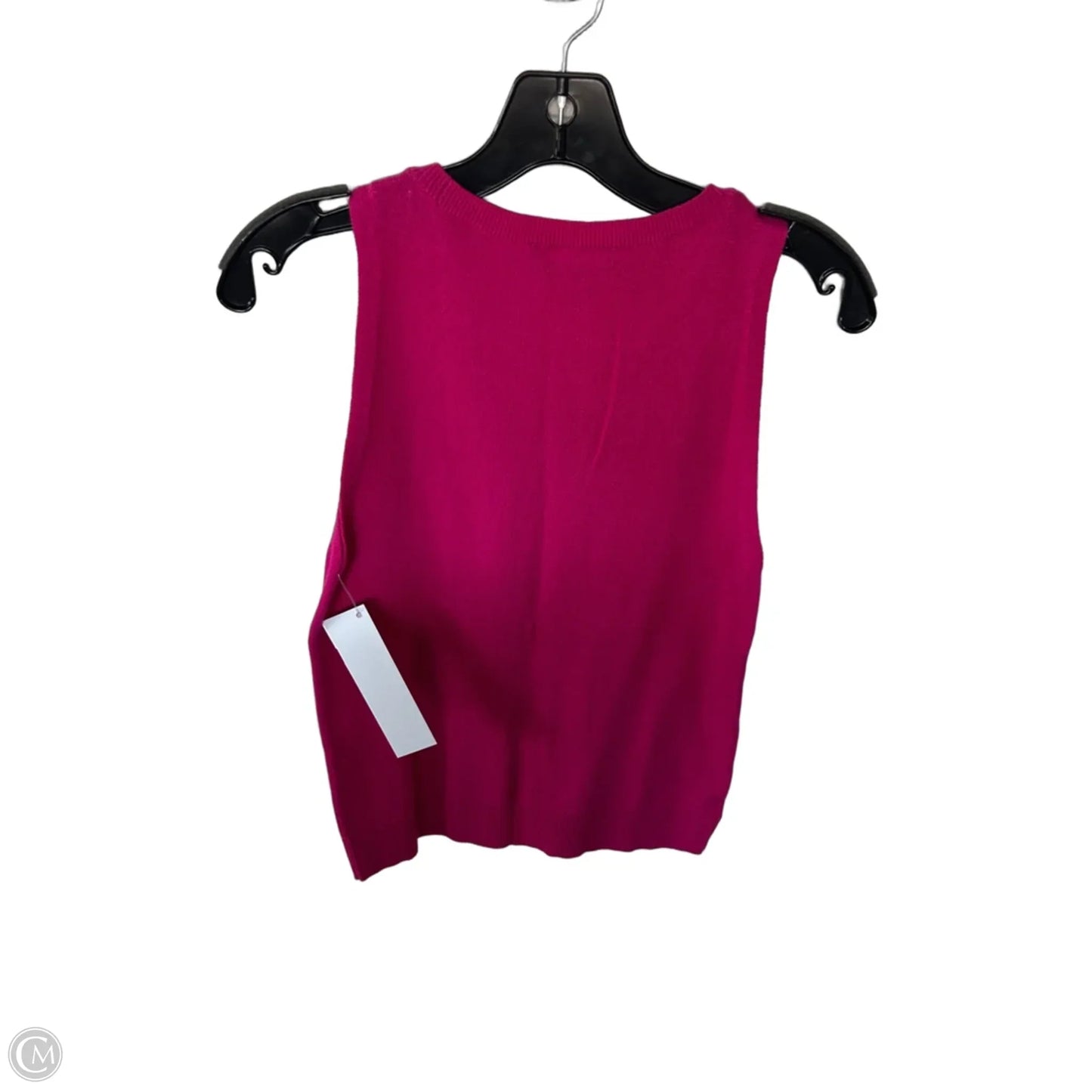 Vest Sweater By Ann Taylor In Pink, Size: M